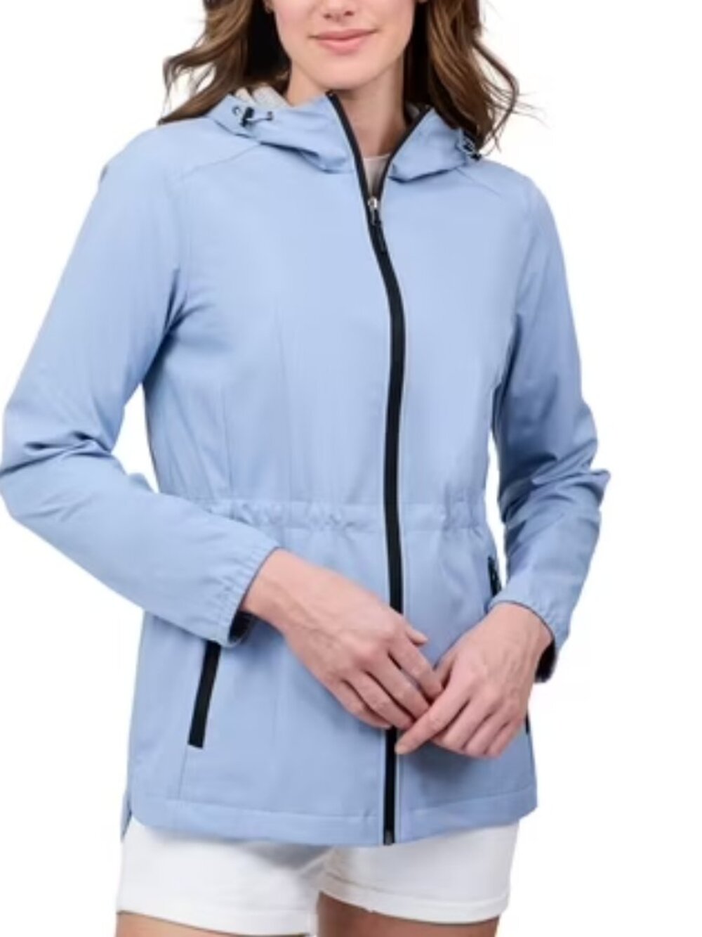 Free Country Women's X20 Anorak Rain Jacket, Color: Blue Jean, L